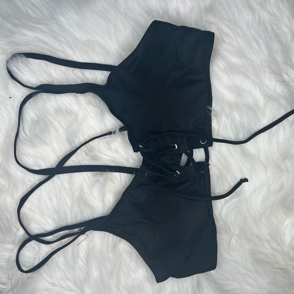 Black swim top